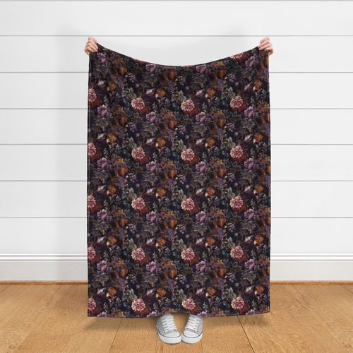 LARGE Goth Dark Academia Floral Blooms