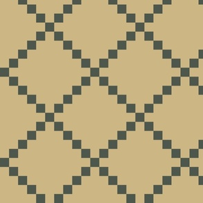 Pixel-Diamond-Metallic-Geometric-Wallpaper-Cream-Gold