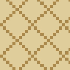 Pixel-Diamond-Metallic-Geometric-Wallpaper-Gold-Beige