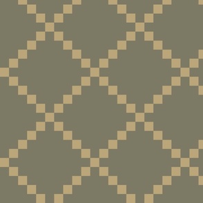 Pixel-Diamond-Metallic-Geometric-Wallpaper-Grey