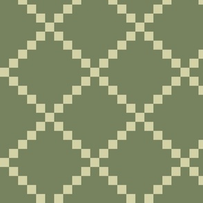 Pixel-Diamond-Metallic-Geometric-Wallpaper-Olive