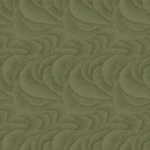 (M) Wavy Optical Illusion - Sage Green