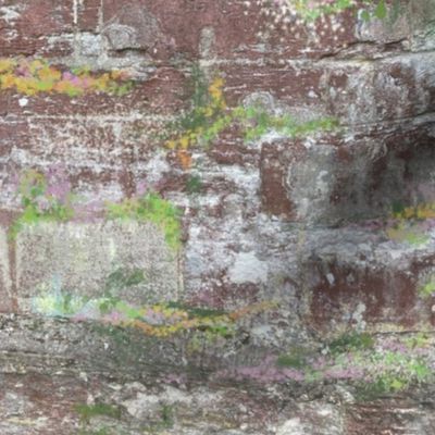 Badesley Clinton chapel - exterior textured brick wall