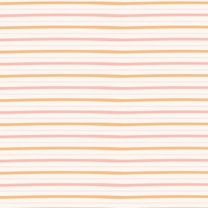 Halloween Magic Candy Stripe Cream Orange Pink by Jac Slade