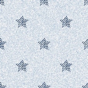 light Blue Star Denim Texture