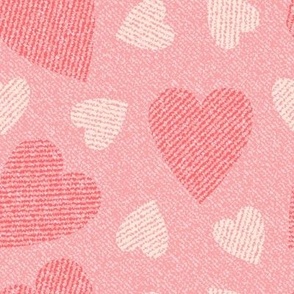 heart pink Denim Texture