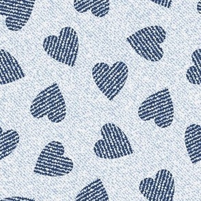 Blue Heart Denim Texture