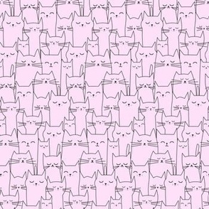 Sleepy Cats - Light Pink XS