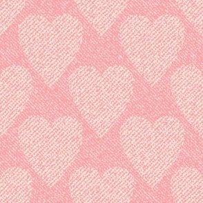 Heart Pink Denim /Jeans Texture