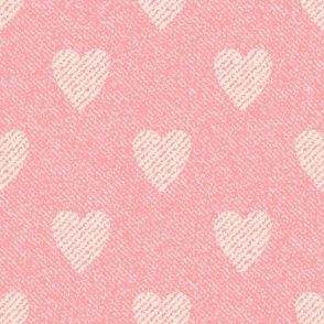 Heart Denim Pink Jeans Texture