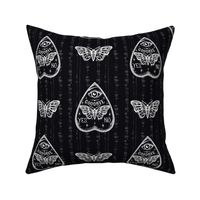 Black And White Death Head Moth Ouija Board and Pancetta