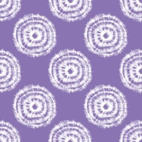 Smaller Tie Dye Medallions in Violet