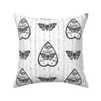  White and Black Death Head Moth Ouija Board and Pancetta