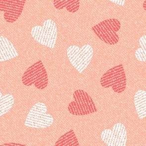Heart Denim / Pink Jeans Texture