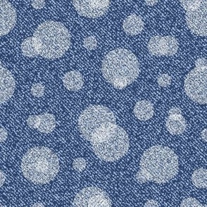 Circles Denim. Blue Jeans Texture