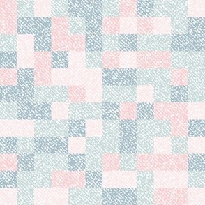 Squares Pastel Color Denim  / Jeans Texture