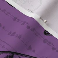  Purple and Black Death Head Moth Ouija Board and Pancetta