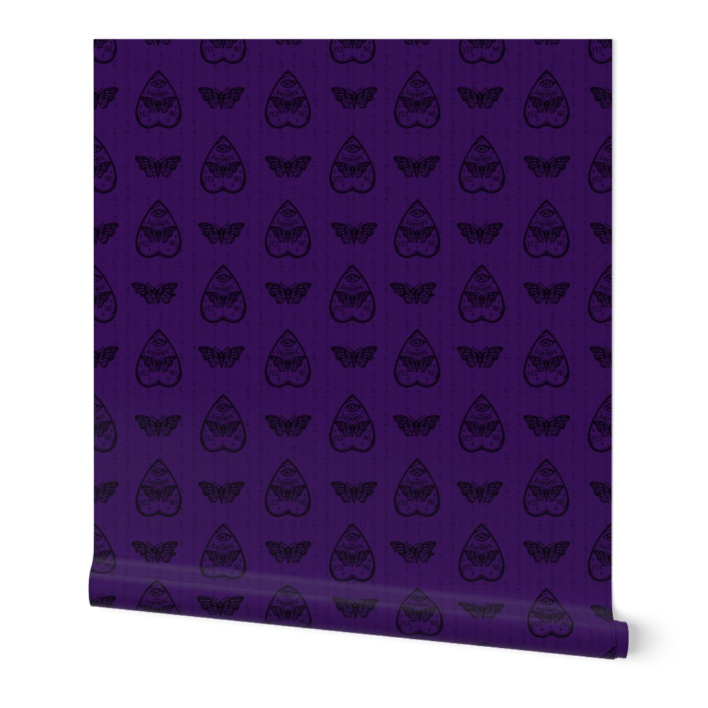  Dark Purple and Black Death Head Moth Ouija Board and Pancetta