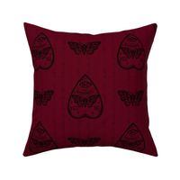  Red and Black Death Head Moth Ouija Board and Pancetta