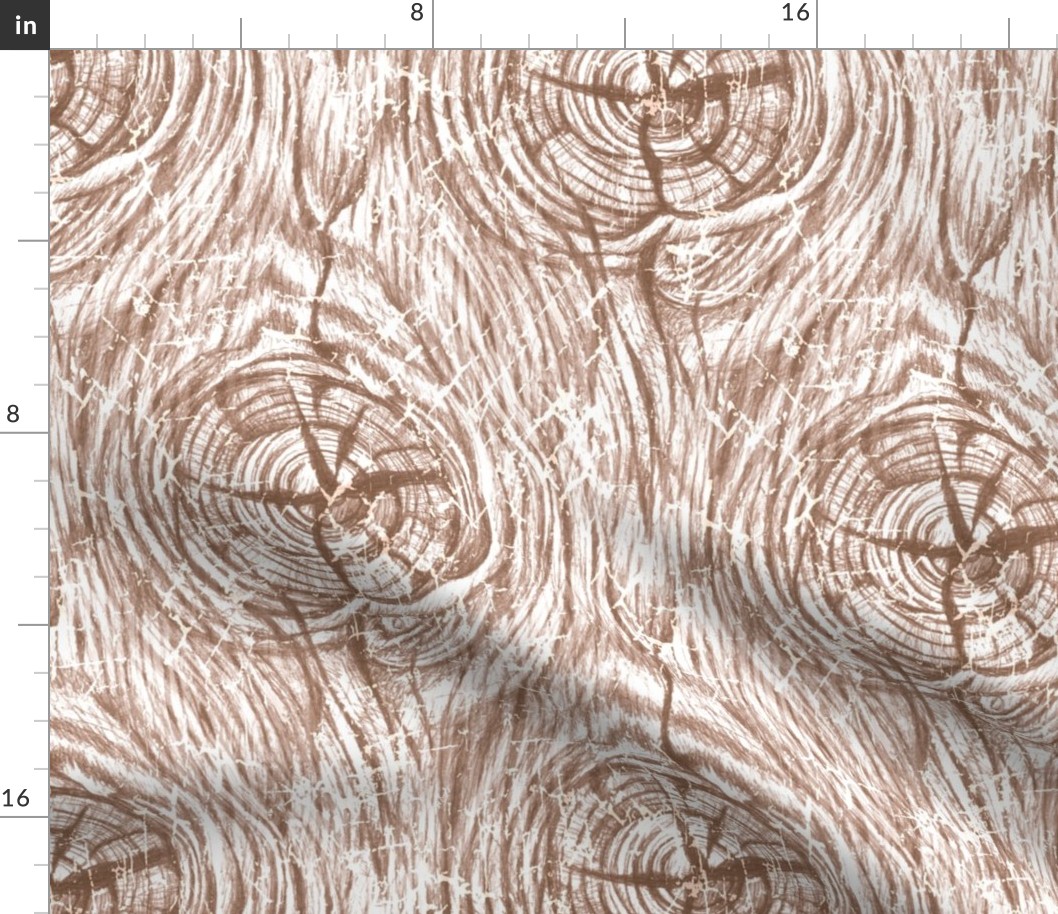 Textured Wood Knot Wood Grain - Hand Drawn - Textured and Tonal