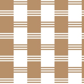 Broken Stripe 2 in White and Beige