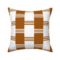 Broken Stripe 2 in White and Brown