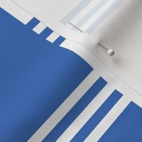 Broken Stripe 2 in White and Blue