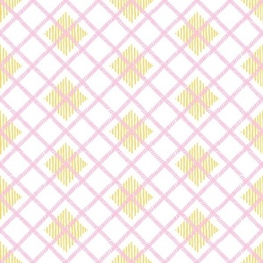 Pink trellis on white (SMALL)