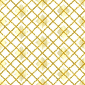 Yellow trellis on white (SMALL)