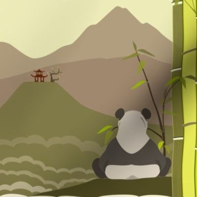 Panda Bear Landscape - Boba Contest Final