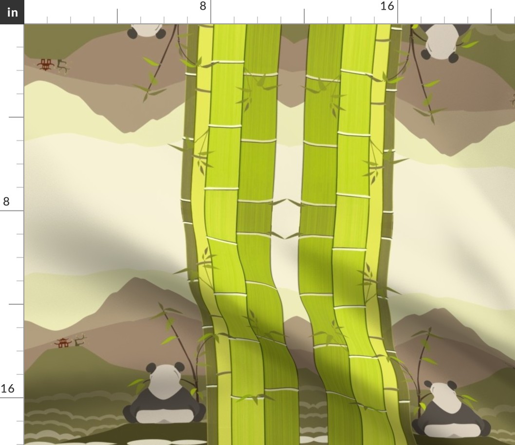 Panda Bear Landscape - Boba Contest Final