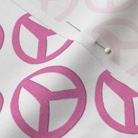 Pink Peace! XL white