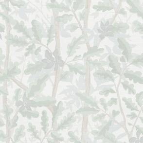 Woodlands in Faint Pastel greens