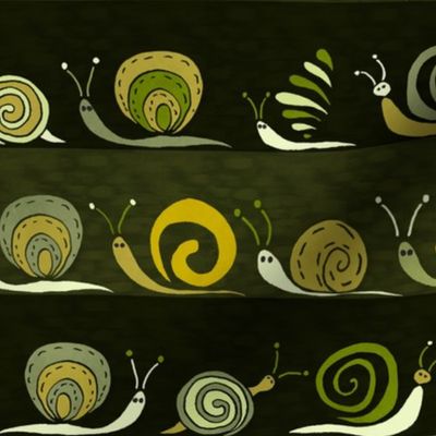 Snails Family Forest Green