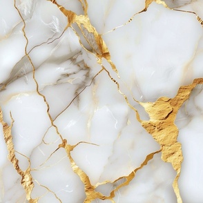 Gilded Elegance: Luxe Gold Veined Marble