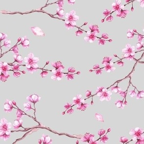 watercolor cherry blossoms