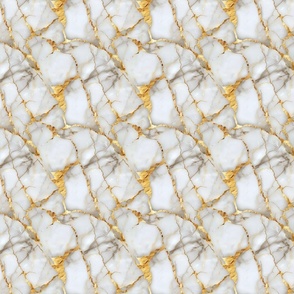 Tiny Gilded Elegance: Luxe Gold Veined Marble