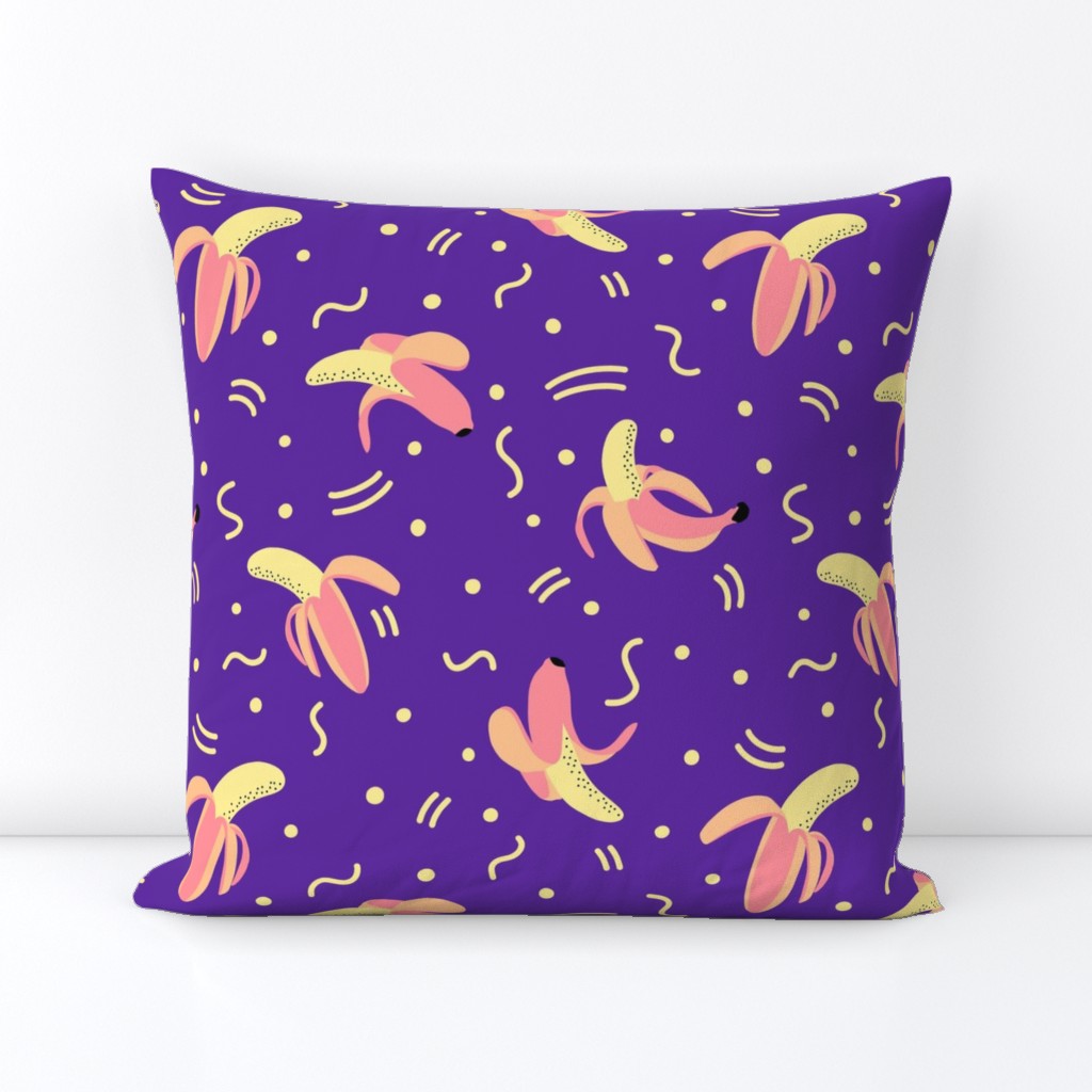 Large - That's Bananas! in Dark Purple 