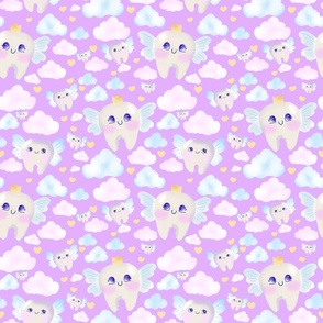 Tooth Fairy Dreamscape purple background 