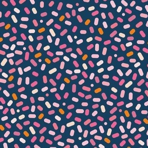 Sprinkle Chaos - Pinks on Blue