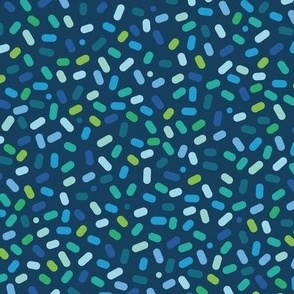 Sprinkle Chaos - Green on Blue