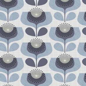 Wonderful world of scandi blooms-dusty blue