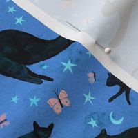 Black cats and moon moths/ large