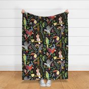 Jumbo Parrot Party, Black