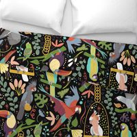 Jumbo Parrot Party, Black