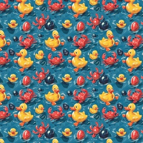 Cancer Crab Rubber Ducky: A Quirky Print for a Cause