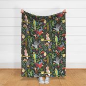 Jumbo Parrot Party, Forest Green