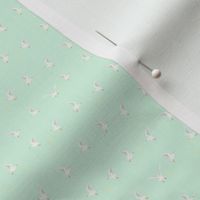 XS Ocean Breeze Hot Chips and Seagull Frenzy mint Island green backdrop