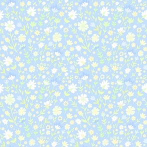 Pastel ditsy floral_ seleste