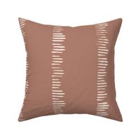Textured Single Line in Deep Dusty Rose and Cream